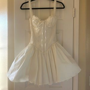 House of CB Pintuck Lace Trim Babydoll Dress
Size XS